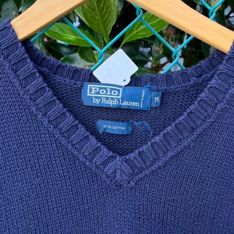 POLO コットンニットベスト