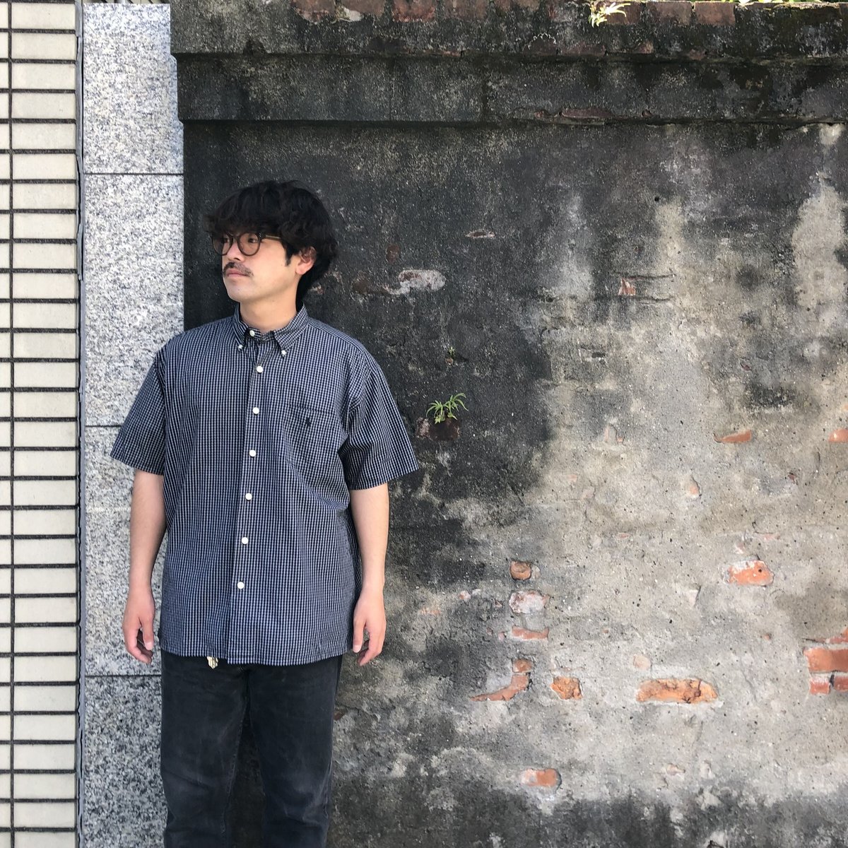 90s Ralph Lauren GREGGOR チェックシャツ ライトブルー Ralph Lauren 半袖チェックシャツ〝GREGGOR〟L | CUSTOM FEVER