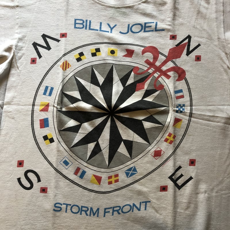 ビリー・ジョエル STORM FRONT ツアーTシャツ 1989-90 BILLY JOEL 1989-90 TOUR Tシャツ | CUSTOM FEVER