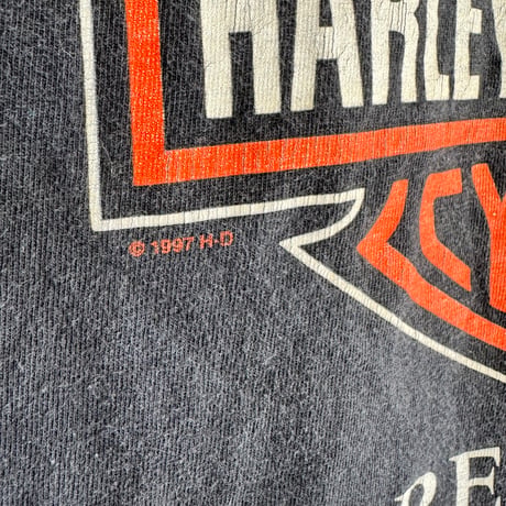 90's USA製 HARLEY DAVIDSON プリントTシャツ L