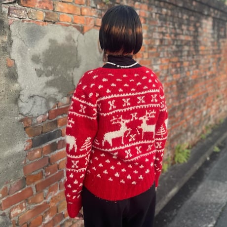 WoolRichノルディック柄ウールニット