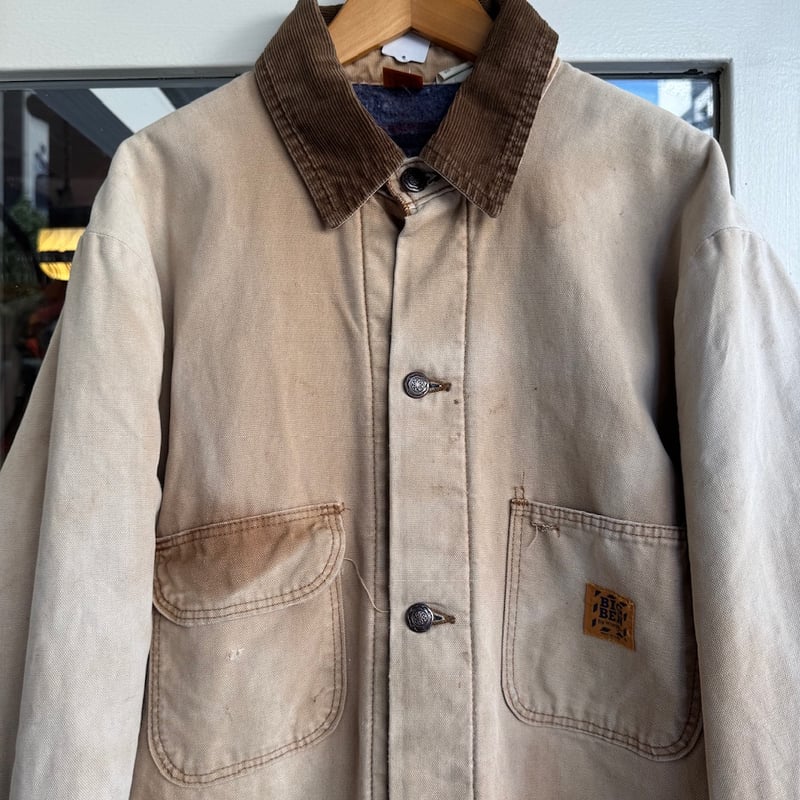 80's USA製 BIG BEN ブランケット付き カバーオール M 企業系 80s USA製 BIG BEN ブランケットライナー デニム カバーオール