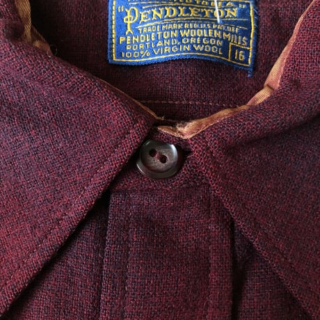 50's PENDLETONウールチェックシャツ