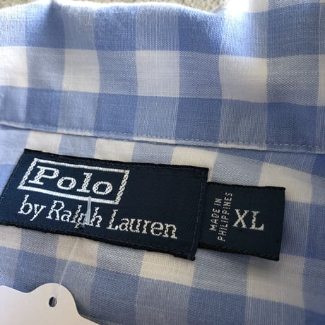 Ralph Lauren  半袖チェックシャツXL