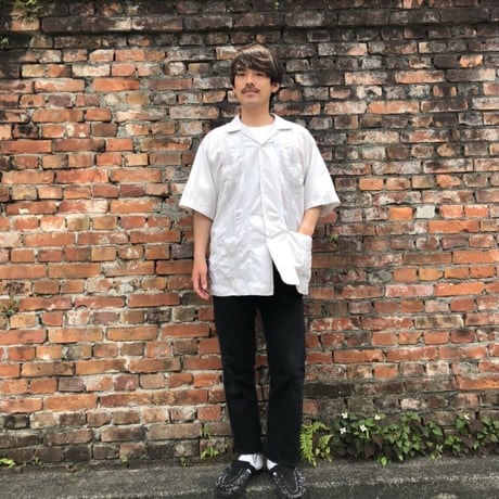半袖キューバシャツ  グレー