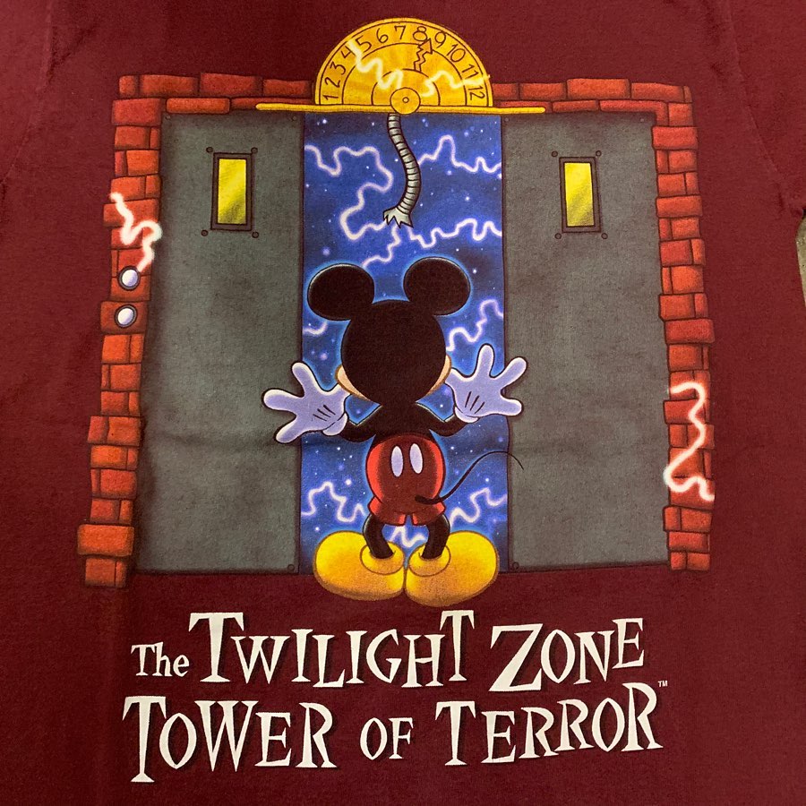 キーマカレーディズニー　タワー・オブ・テラーTシャツ XZ132 Tシャツ タワー・オブ・テラー ディズニーパーク