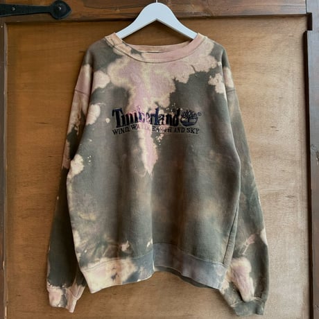90s Timberland ブリーチ加工スウェット