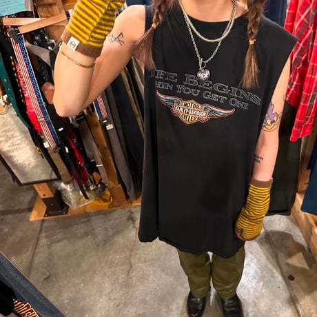 Harley-DavidsonカットオフノースリーブTシャツ🏍️