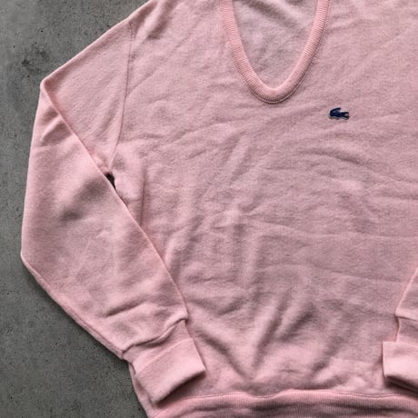 LACOSTE  アクリルニット ピンク