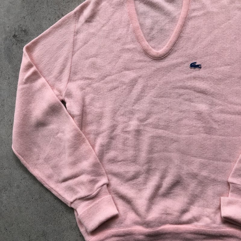 LACOSTE アクリルニット ピンク | CUSTOM FEVER
