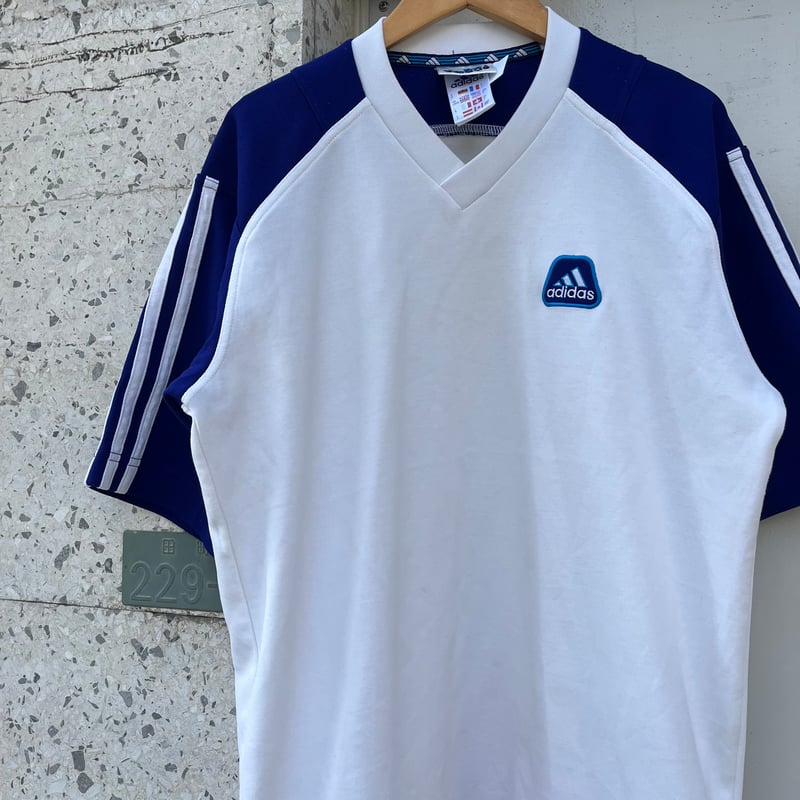 90s adidas Vネックゲームシャツ | CUSTOM FEVER