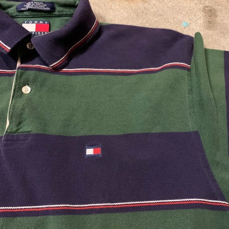 TOMMY HILFIGERボーダーポロシャツ