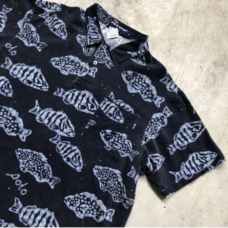POLO SPORT 半袖魚柄ポロシャツ
