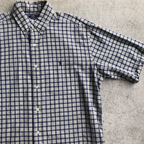 RALPH LAUREN SPORT 半袖チェックシャツ M