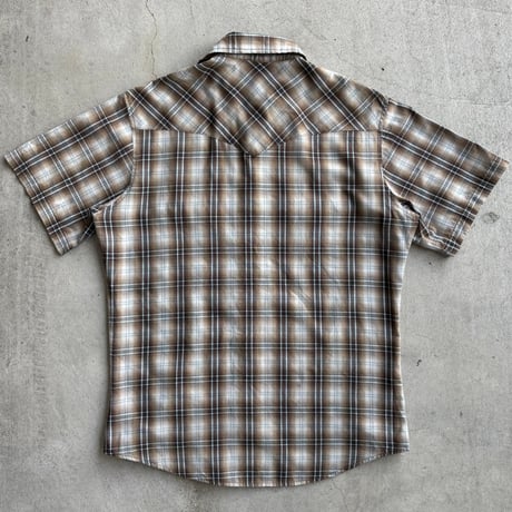 Wrangler チェック柄ウエスタンシャツ