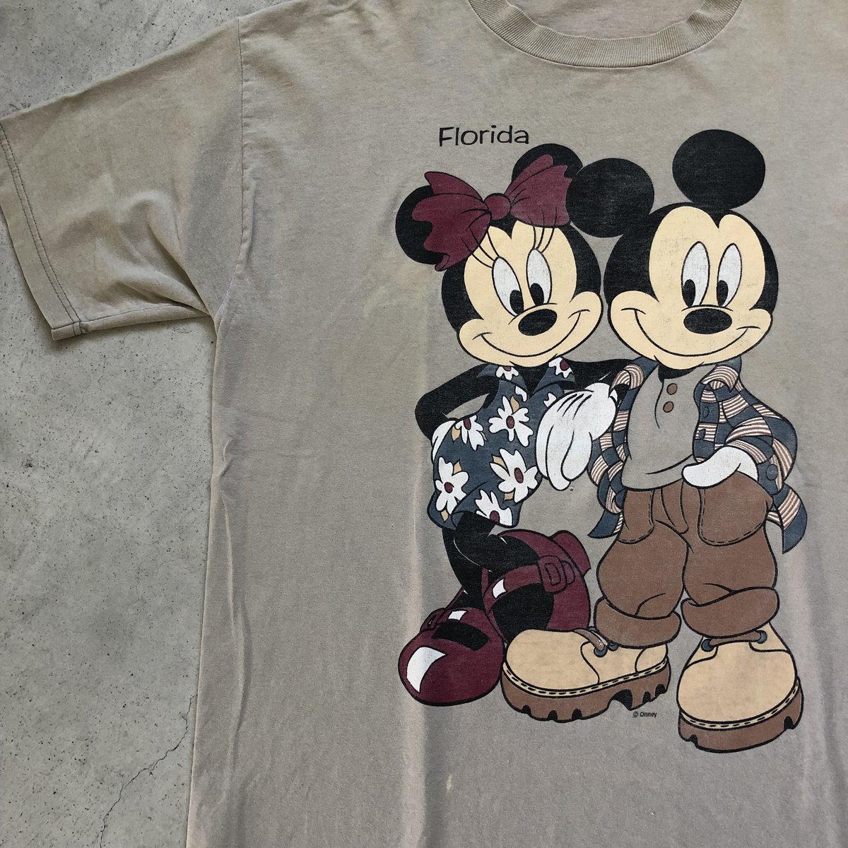 90年代ミッキー,ミニープリントTシャツ L | CUSTOM FEVER