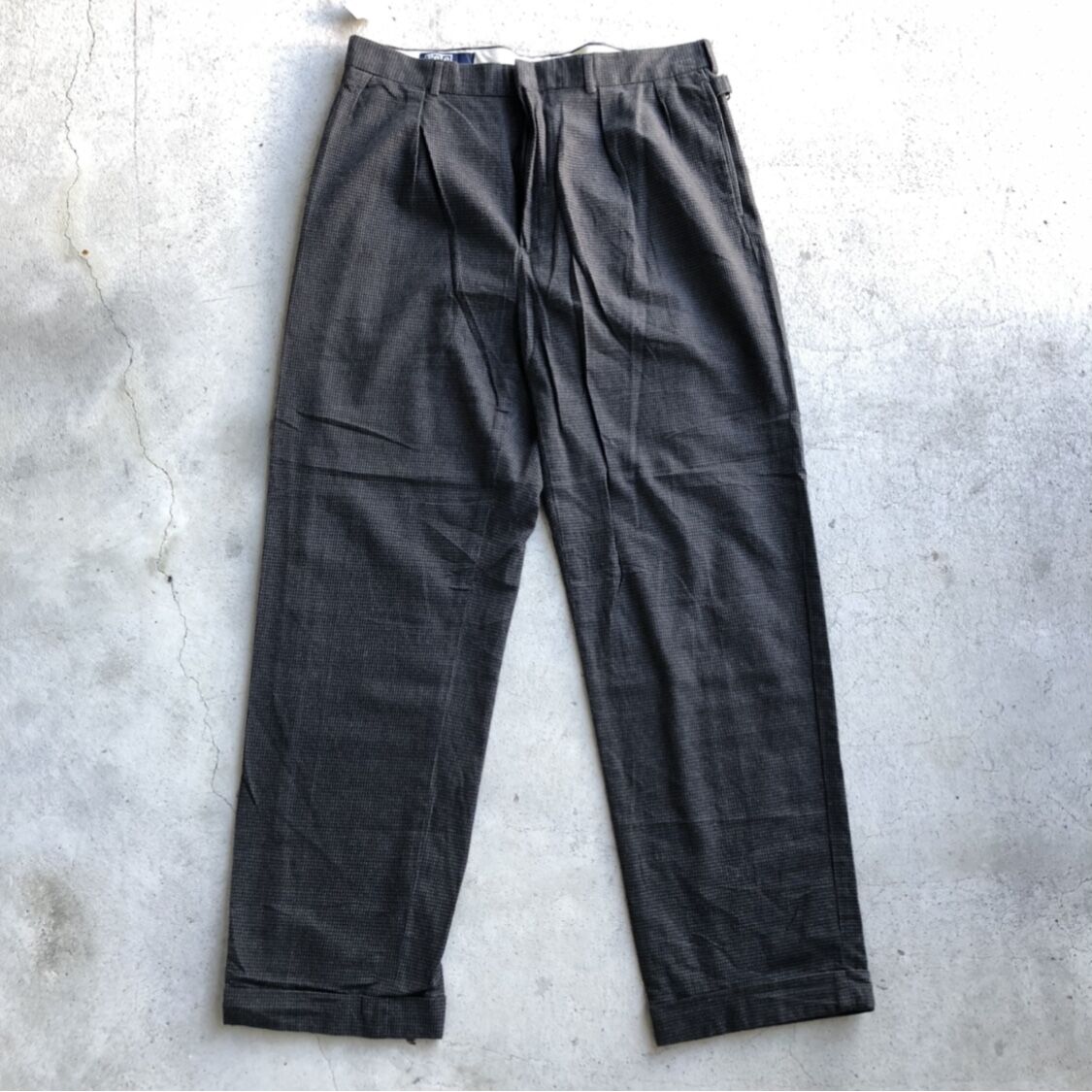 Polo by Ralph Lauren コットンウールスラックス ごま塩 33 Polo by Ralph Lauren コットンウールスラックス ごま塩 33 POLO