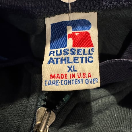 〜90's USA製 RUSSELL 襟付きハーフジップスウェット XL