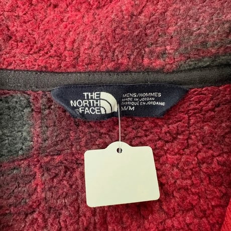 THE NORTH FACE チェック柄ハーフジップフリース