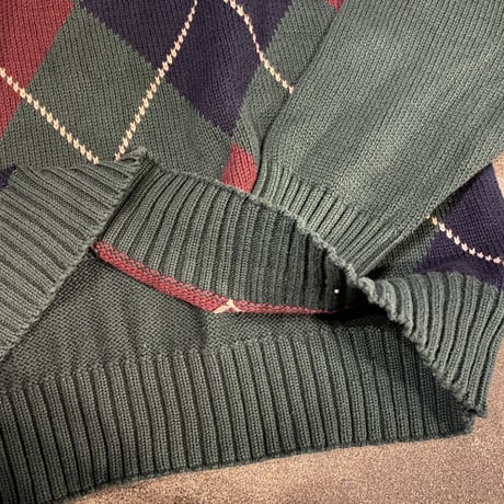 DOCKERS アーガイルコットンニット