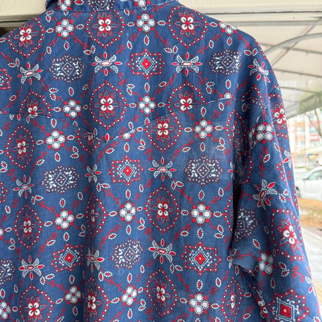 USA製 70's Leeウエスタン総柄シャツ