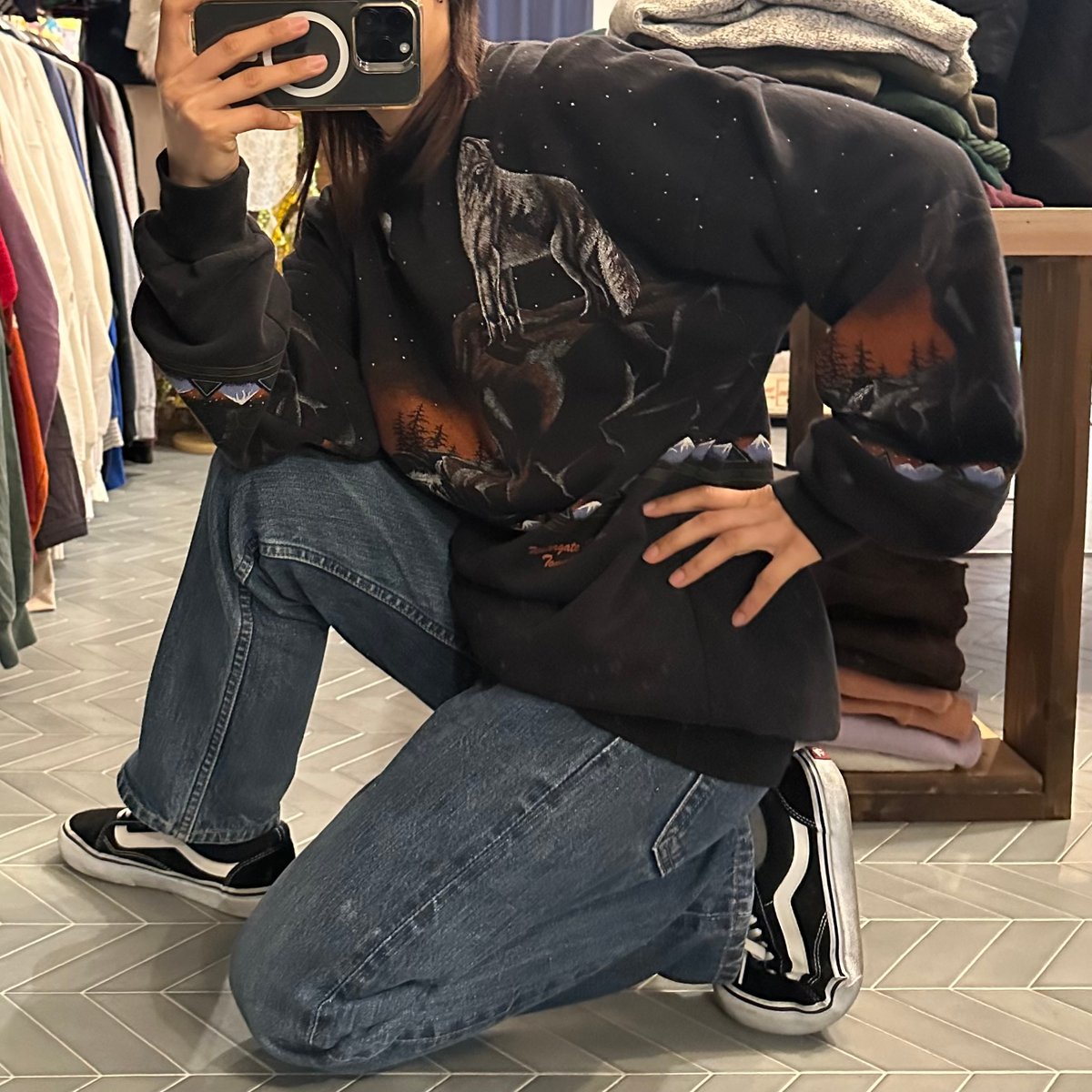 Chloé 風景画プリント トレーナー Chloé 風景画プリント トレーナー