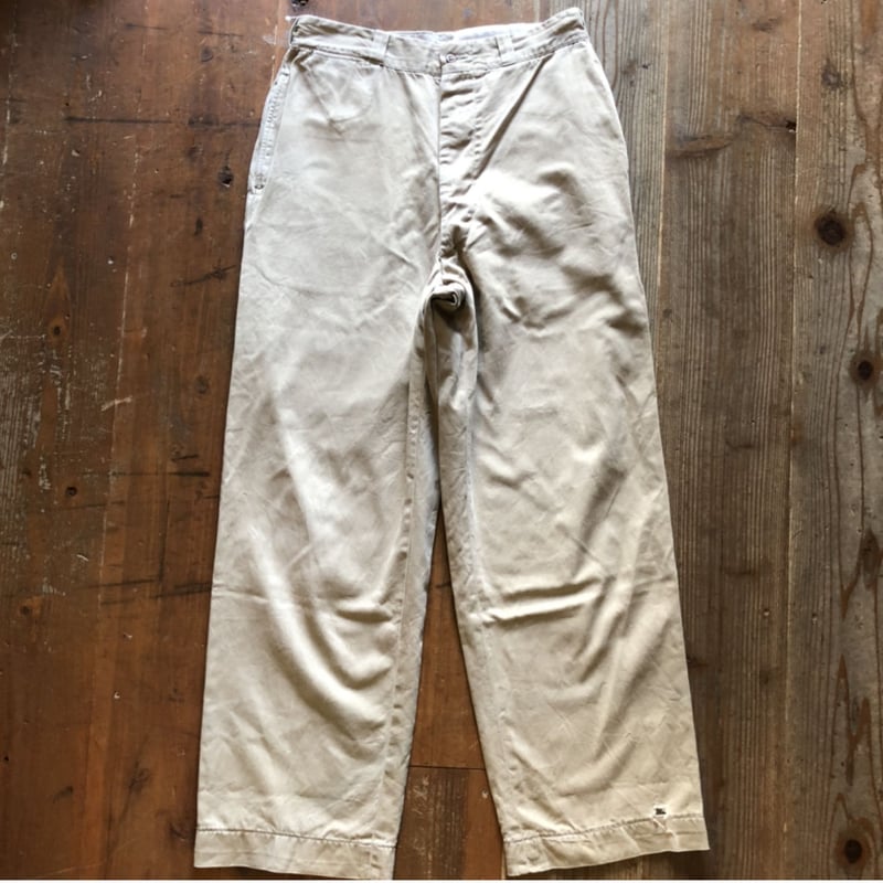 パンツ 50s Vintage OshKosh ARMY Chino Pants パンツ 50s Vintage OshKosh ARMY Chino Pants Used) 50s-60s