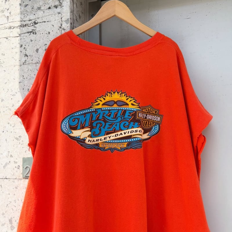 ハーレーダビットソン カットオフノースリーブ Harley-DavidsonカットオフノースリーブTシャツ🏍️ | CUSTOM FEVER