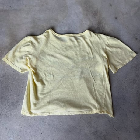 短丈プリントTシャツ