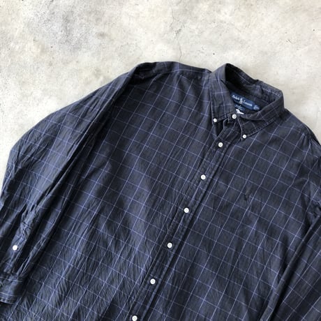 Ralph Lauren長袖チェックシャツ BLAKE  XL