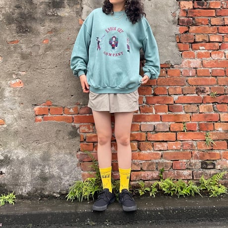 knock out company刺繍スウェット