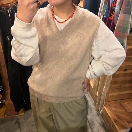 USA製 JEFFLAMB ラムウールニットベスト