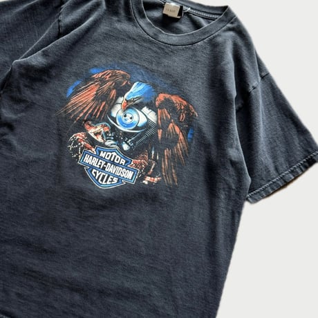 00's USA製 HARLEY DAVIDSON プリントTシャツ L