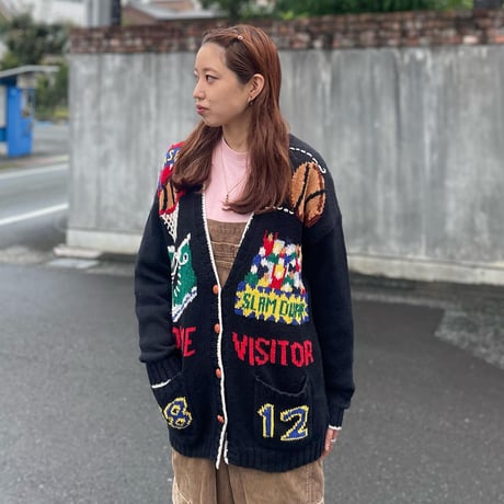 バスケットボールハンドニットカーディガン
