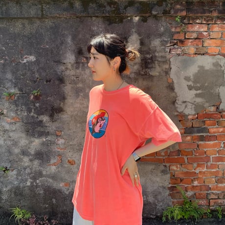 後染め両面プリントTシャツ