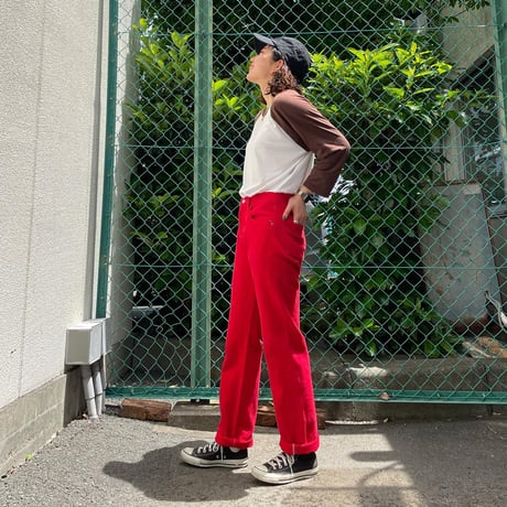 Levi's 501のレッドカラーデニム
