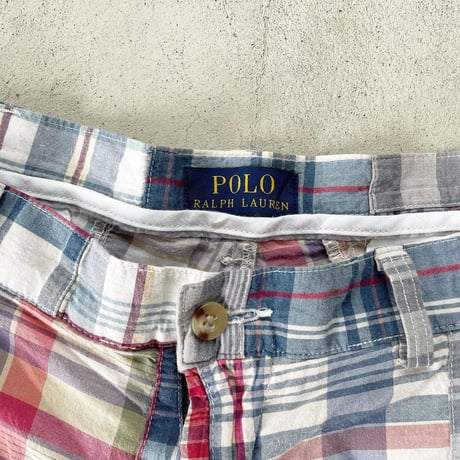 POLO パッチワークショーツ