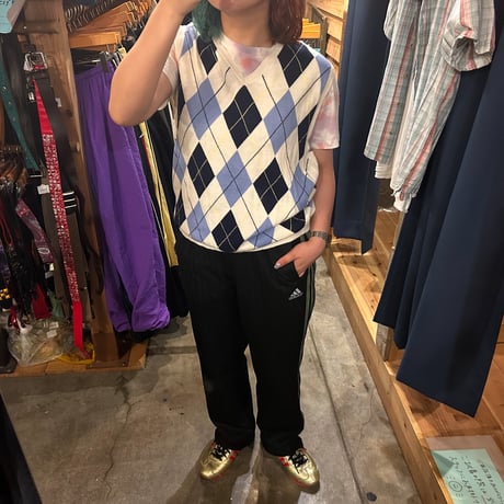 POLO GOLF アーガイル柄 Ｖネックニットベスト