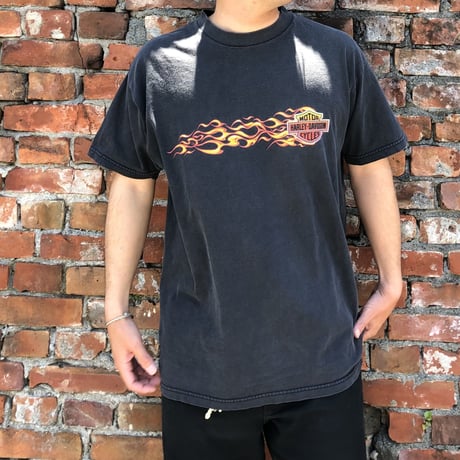 HARLEY DAVIDSON 両面プリントTシャツ 黒XL