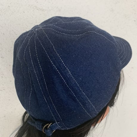 CF別注　Morocco 変形8枚CAP デニム,バットダイデニム