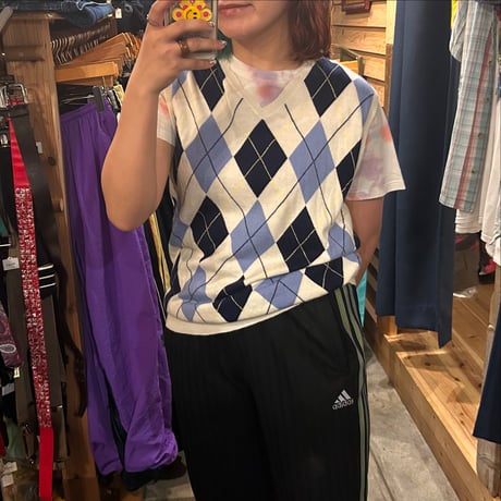 POLO GOLF アーガイル柄 Ｖネックニットベスト