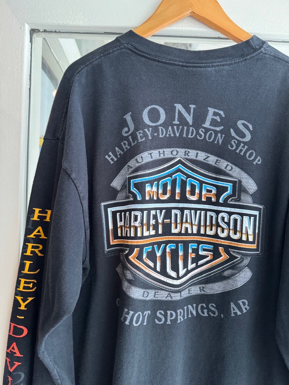 USA製HARLEY DAVIDSON 袖プリントロンT L〝100 YEARS〟 | CU