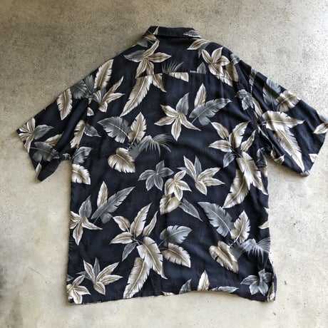 ピエールカルダン総柄レーヨンシャツ XL