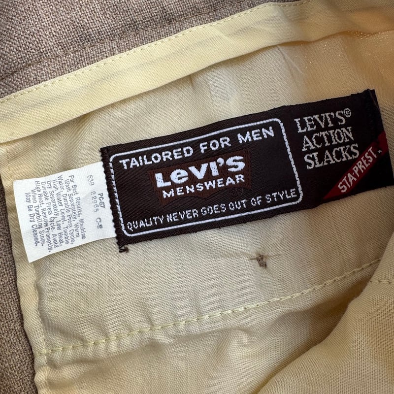 80's Levi's〝Action Slacks〟ベージュ | CUSTOM FEVER