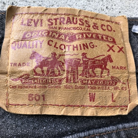 USA製 Levi's501 W31×L32 先染めブラック