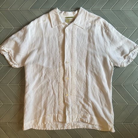 90s リネンキューバシャツ