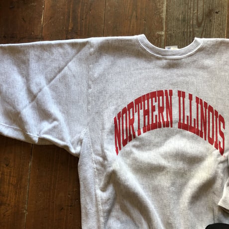80'sUSA製INDIANA UNIVERSITYチャンピオンリバースウィーブ L