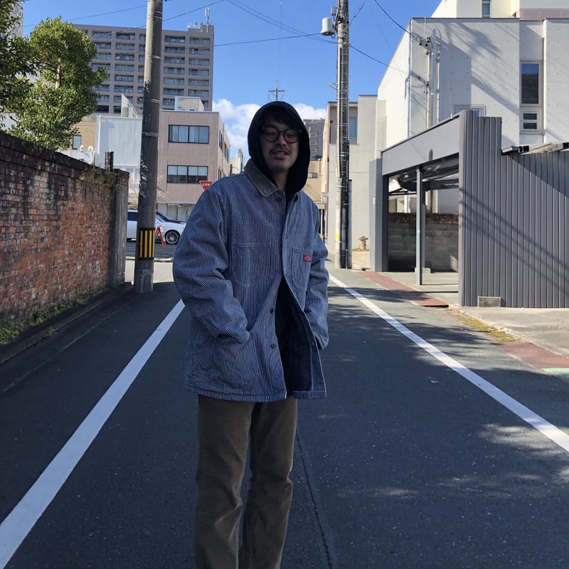 RADIALL ブランケット　カバーオール　ヒッコリー　L Dickies ブランケット付きヒッコリーカバーオール | CUSTOM FEVER
