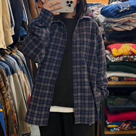 GAP チェック柄コーデュロイシャツ