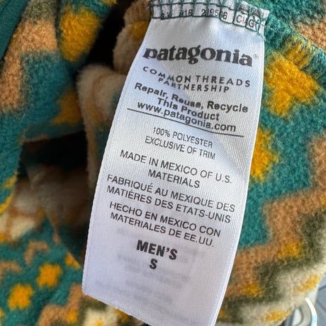 総柄PATAGONIA SYNCHILLA スナップT  S